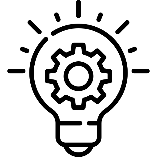 Innovation icon with clear background