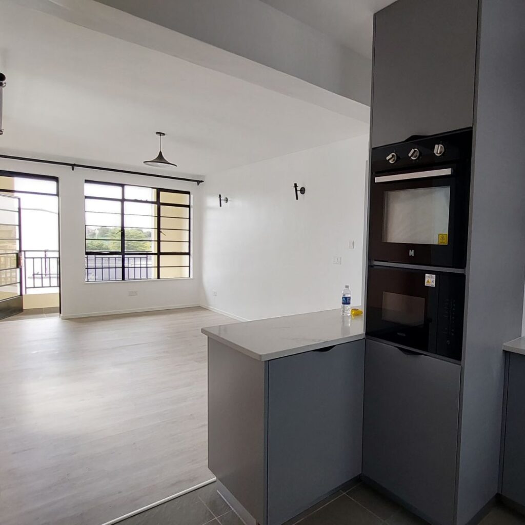 Finished apartment remodelling by Wanja Githongo, the lead architect at Guarcha Architects.