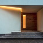 The main entrance of a mansion designed by Wanja Githongo, the lead architect at Guarcha Architects.