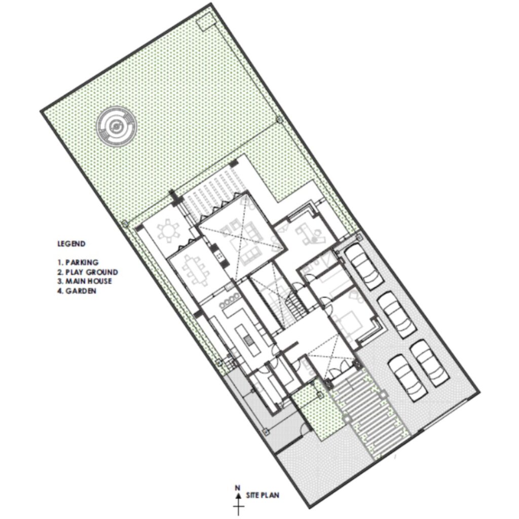 Architectural plans for KJ House, done by Wanja Githongo
